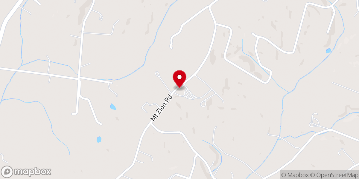 Map showing location of Mount Zion Baptist Church - Food Distribution Center
