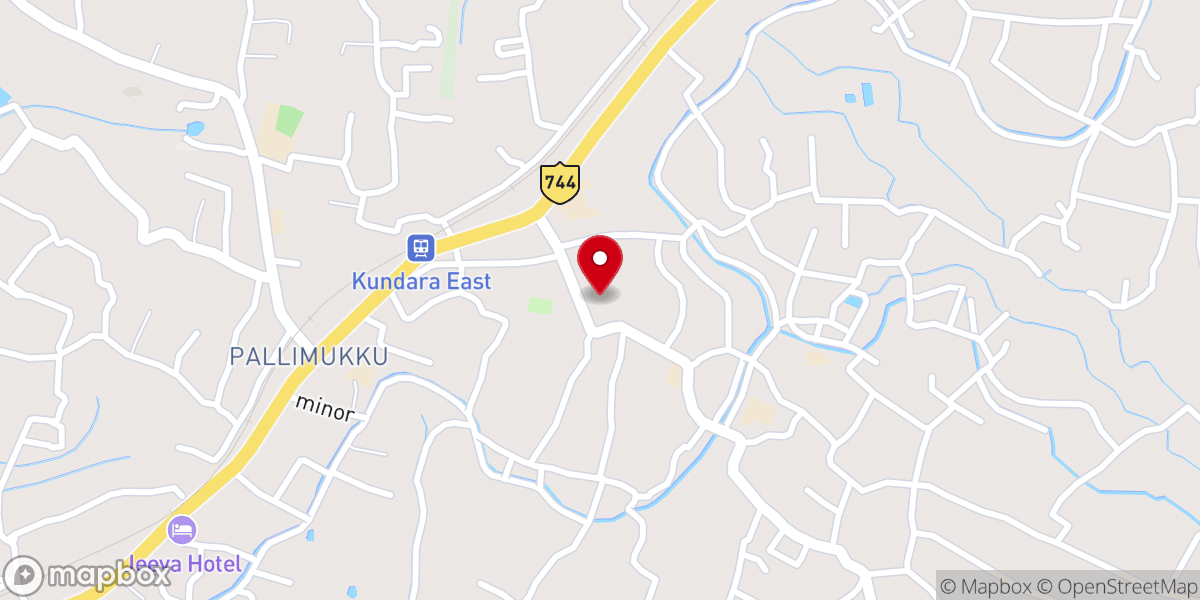 Map showing location of St Mary's Jacobite Syrian Cathedral