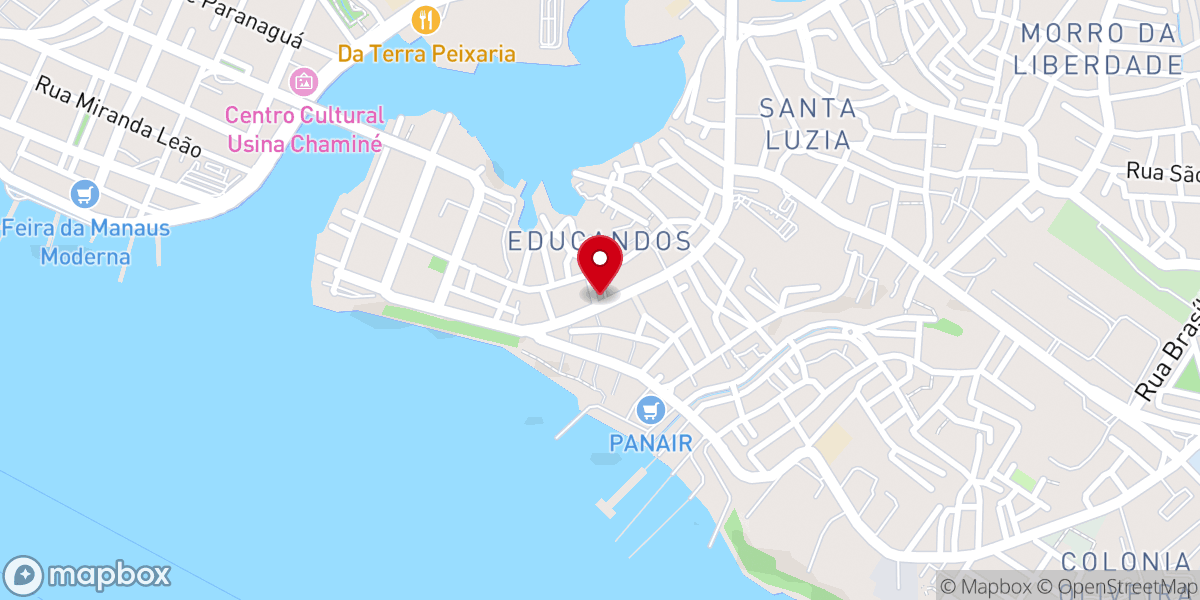 Map showing location of Igreja Batista Constantinópolis