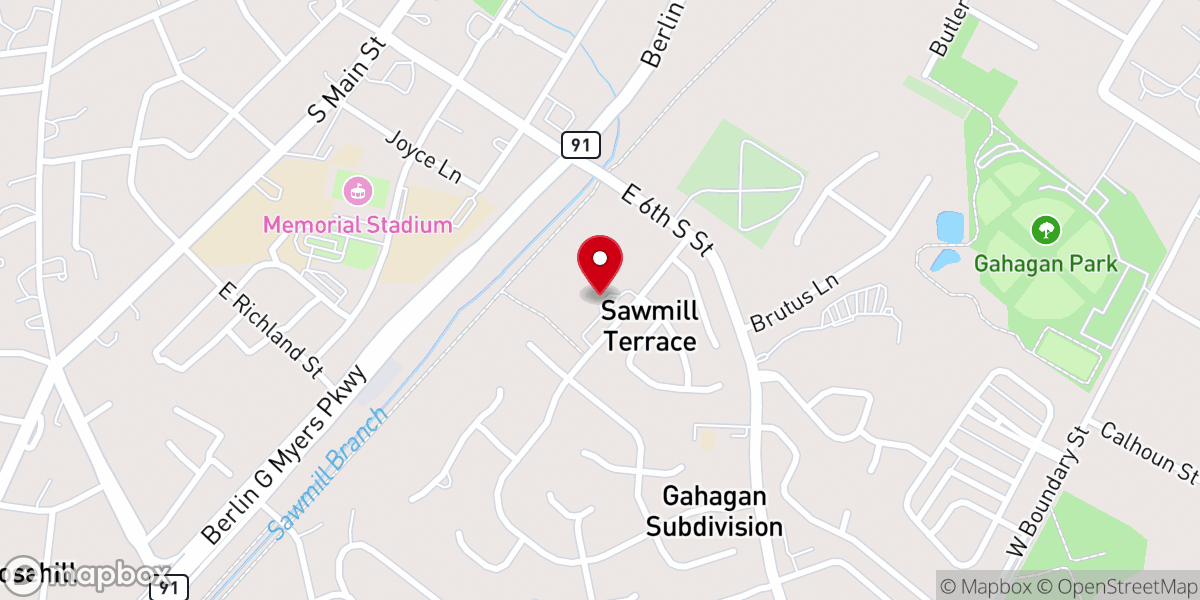 Map showing location of Summerville Catholic School