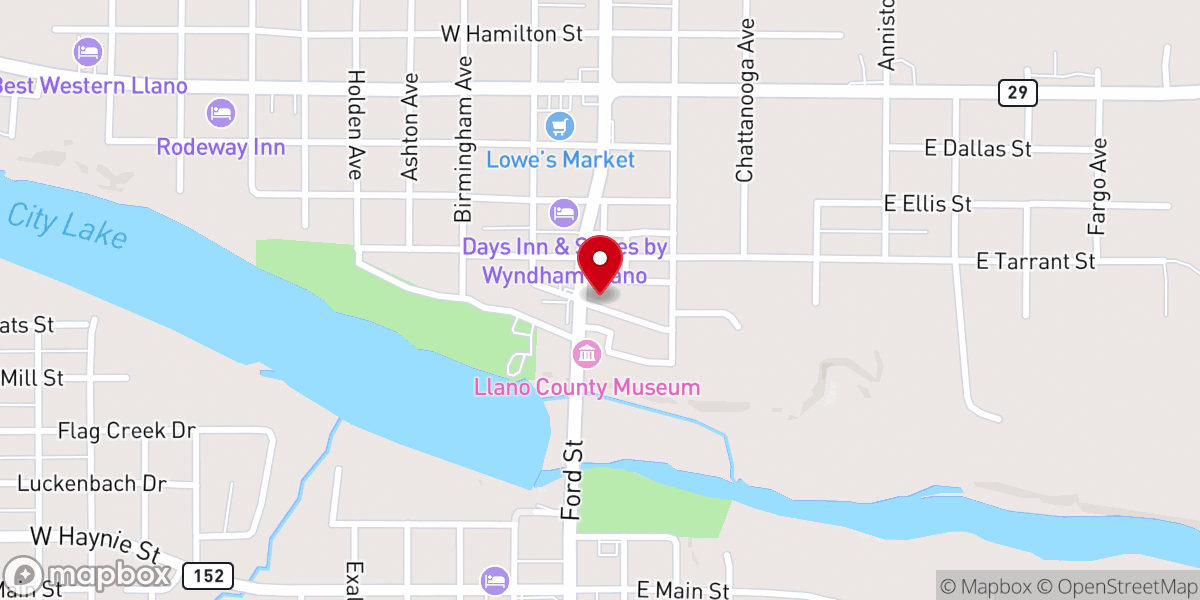 Map showing location of Journey Fellowship