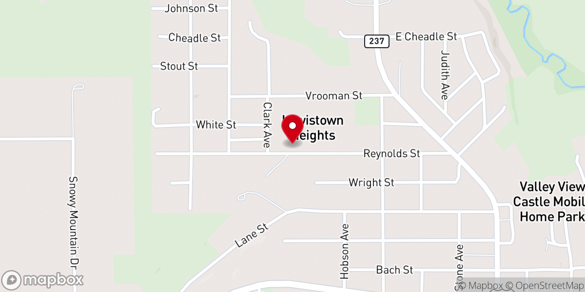 Map showing location of Bread of Life Missionary Baptist