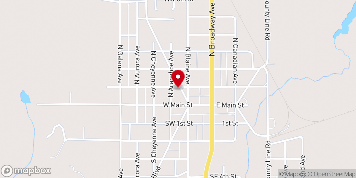 Map showing location of Church of God