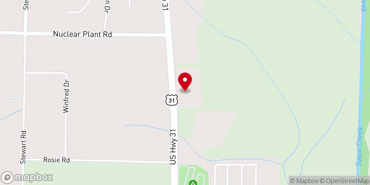 Map showing location of Crossroads Church