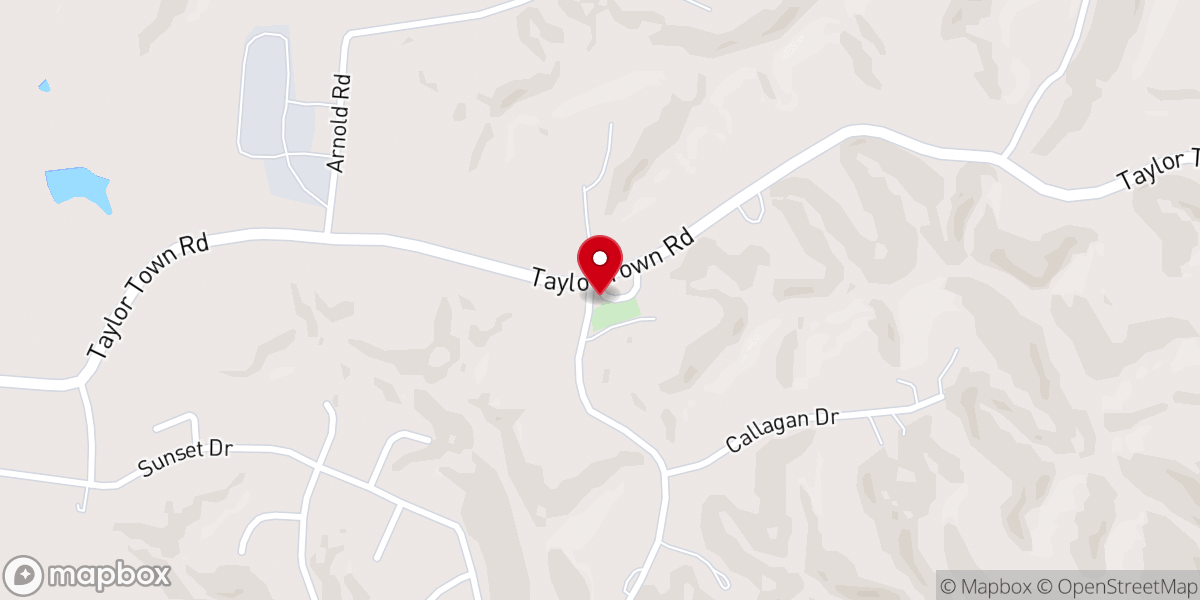 Map showing location of Taylor Town Church of Christ