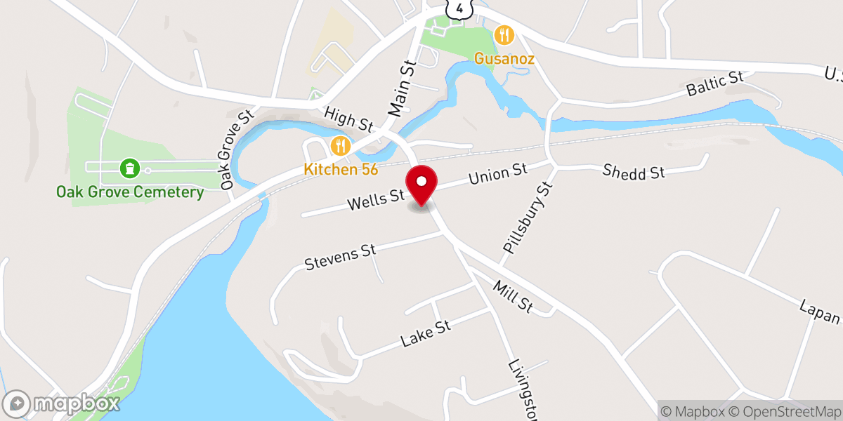 Map showing location of Saint Helena Catholic Church