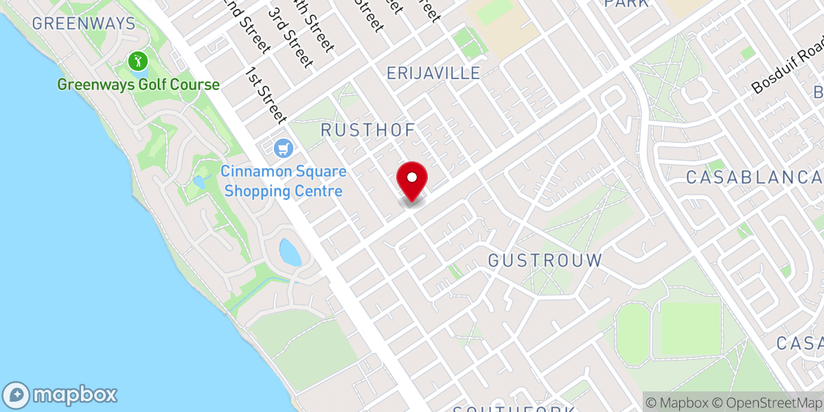 Map showing location of Methodist Church of South Africa - Rusthof Strand