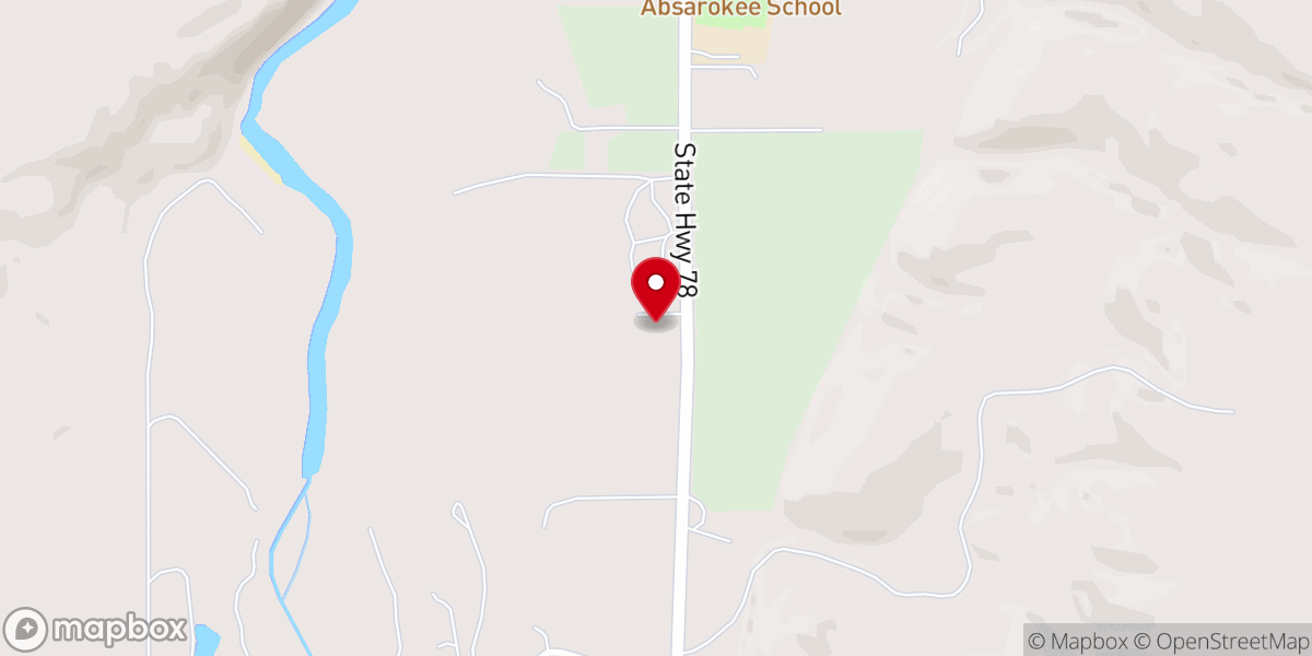 Map showing location of Foursquare Gospel Church
