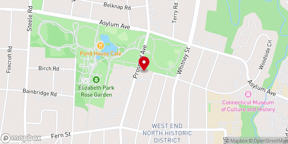 Map showing location of Prospect Ave Seventh-day Adventist Church