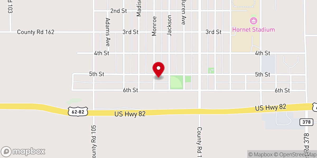 Map showing location of San Lorenzo Catholic Church