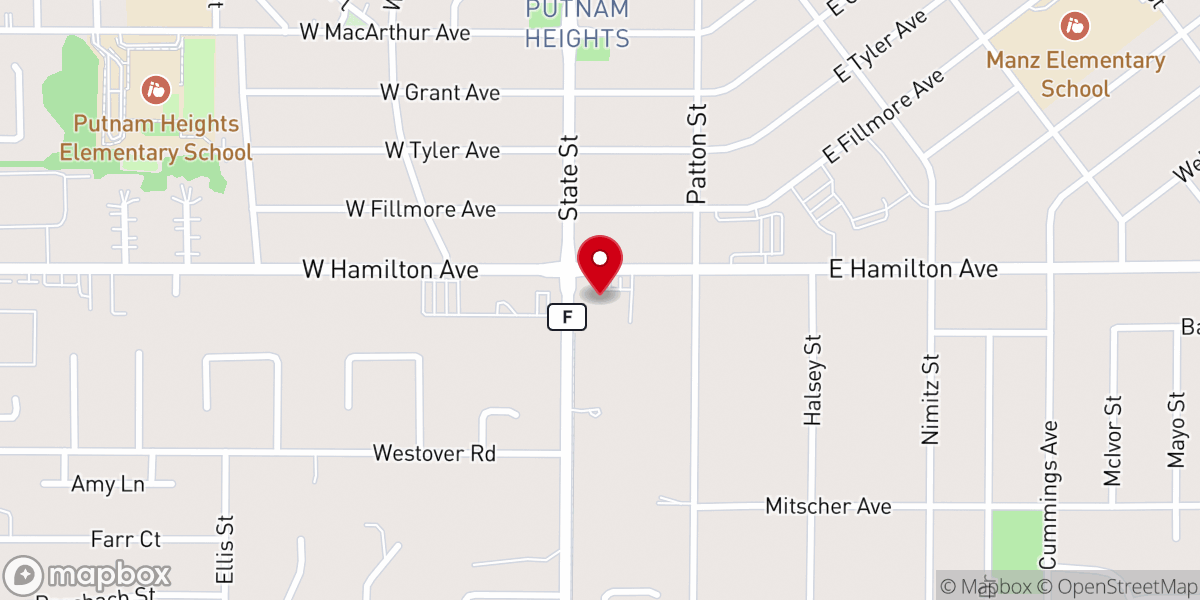 Map showing location of St Mark Lutheran Church