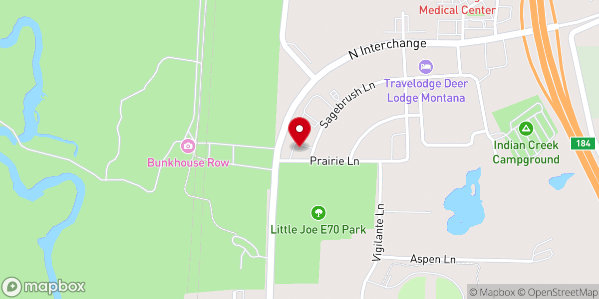 Map showing location of St. Mary's Center