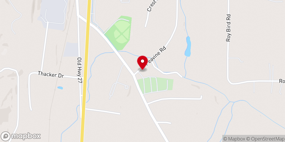 Map showing location of Rock Spring United Methodist Church