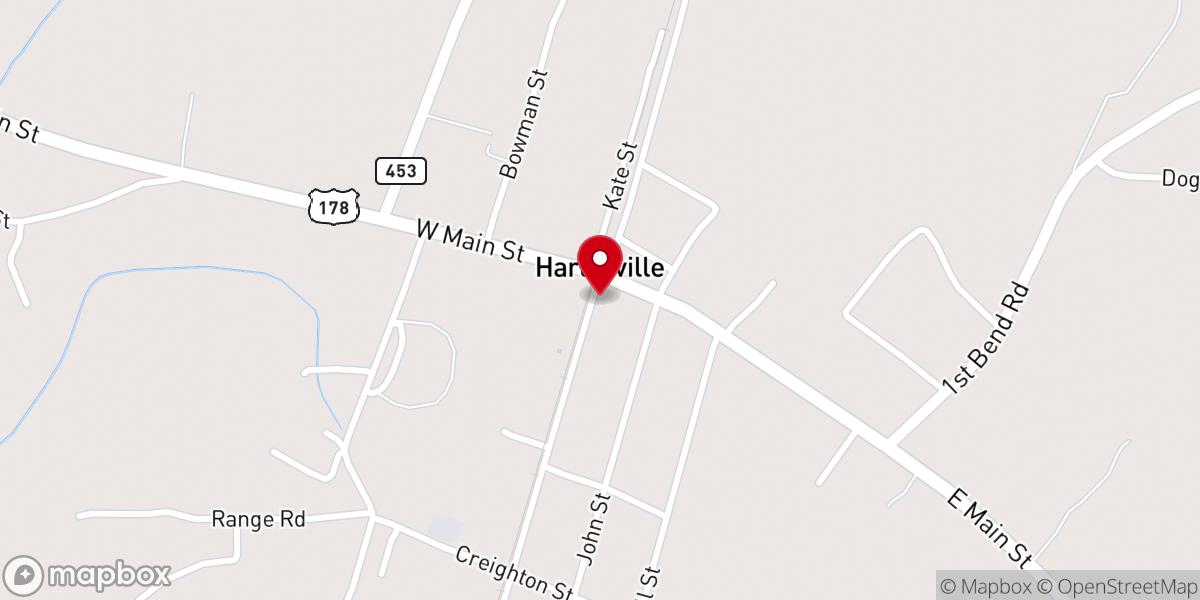 Map showing location of House of Prayer & Praise Baptist
