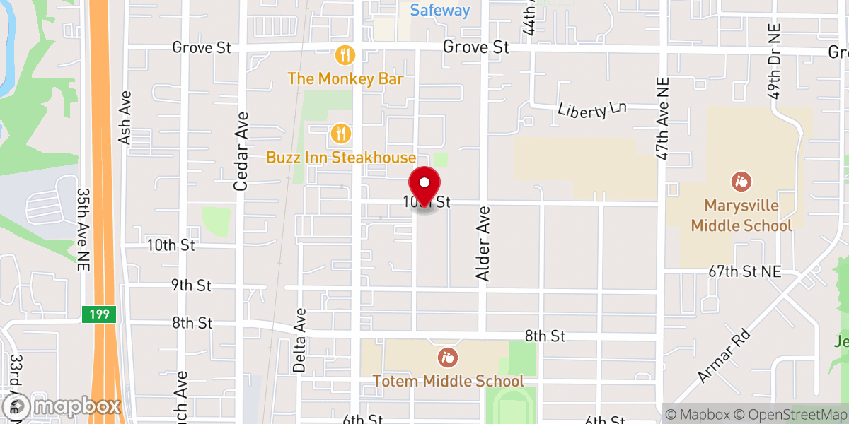 Map showing location of Al-Mustafa Center