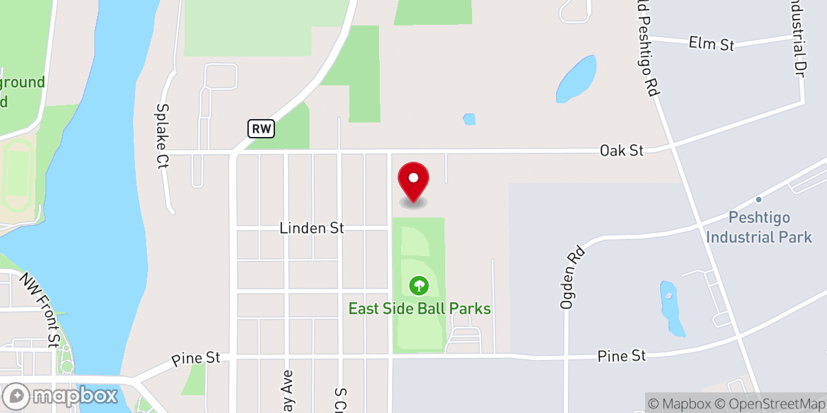 Map showing location of Faith Church