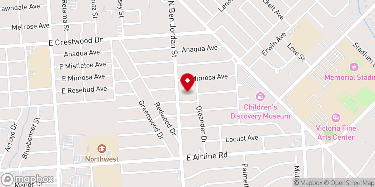 Map showing location of Grace Presbyterian Church
