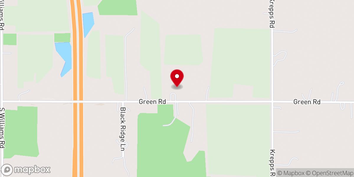 Map showing location of East Olive Community Center
