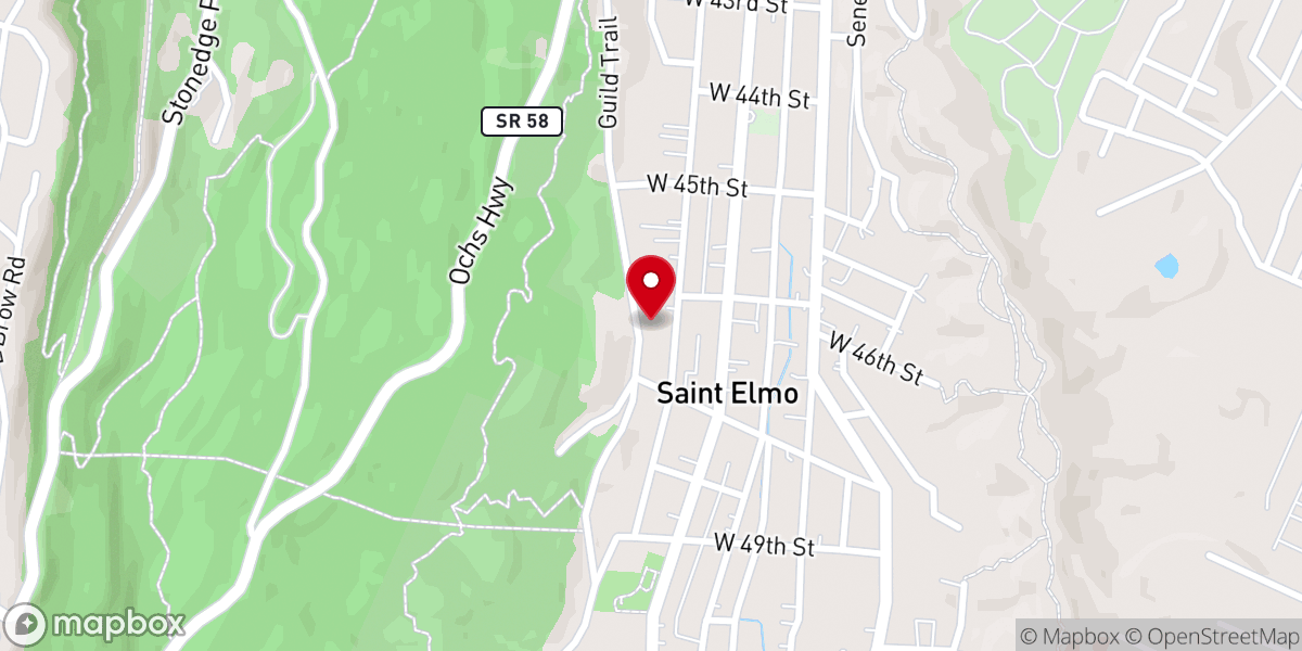 Map showing location of House of Refuge Inc