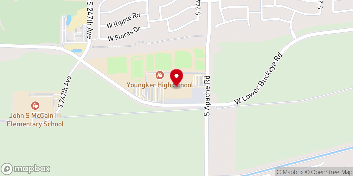 Map showing location of Palm Valley Church (Buckeye Campus)