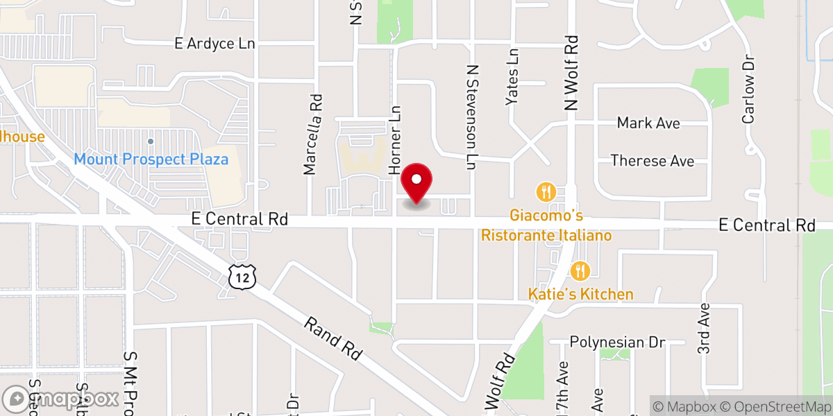 Map showing location of Full Gospel Chicago Church