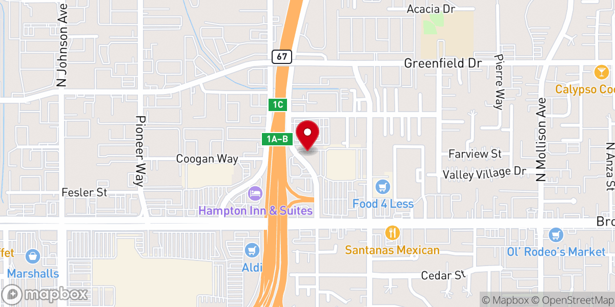 Map showing location of Agape Deliverance Ministries