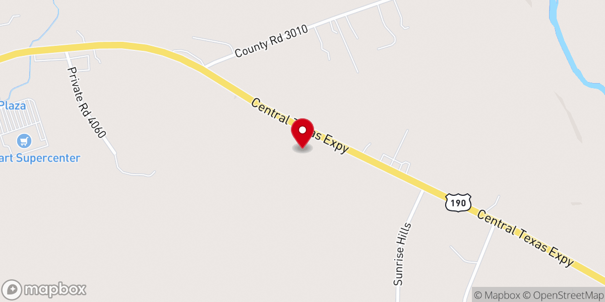 Map showing location of Christ the Rock Church