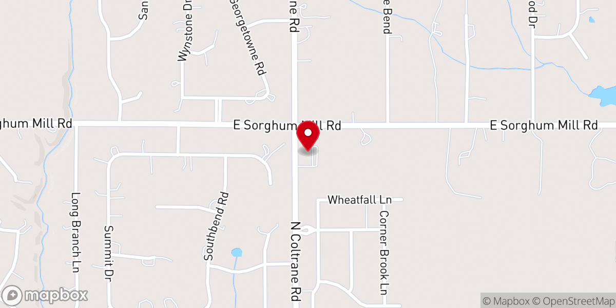 Map showing location of Connect United Methodist Church