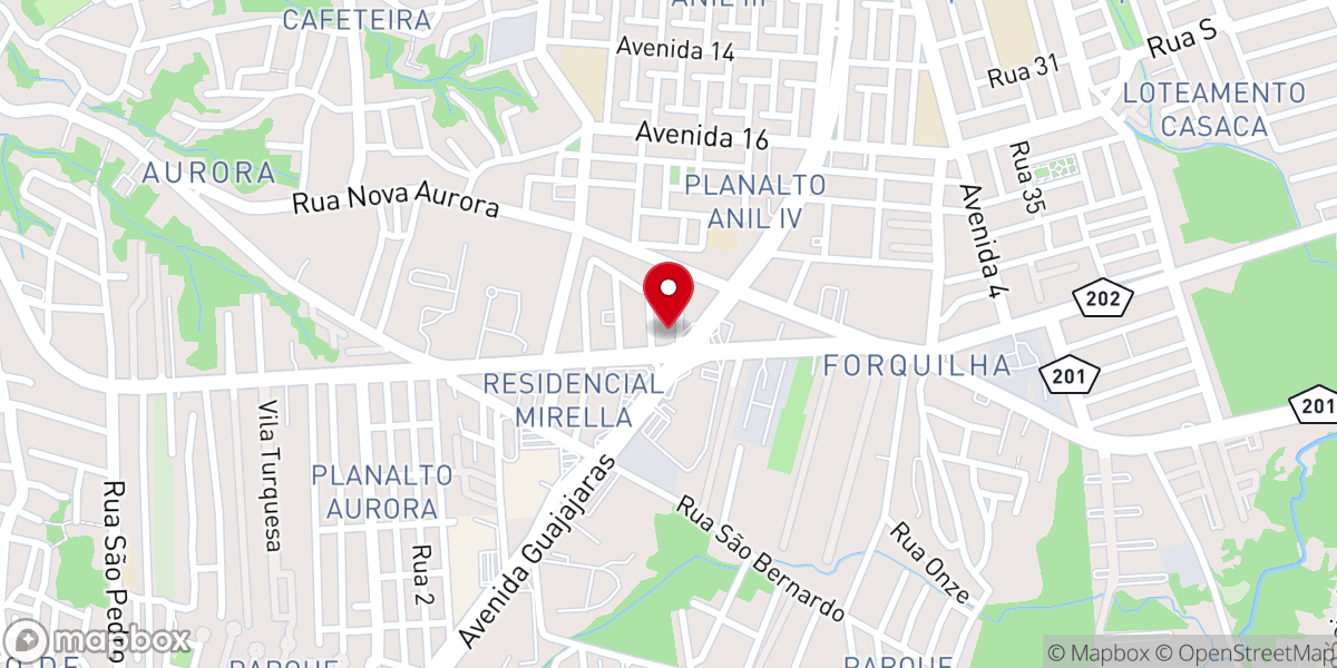 Map showing location of Igreja Universal - Forquilha