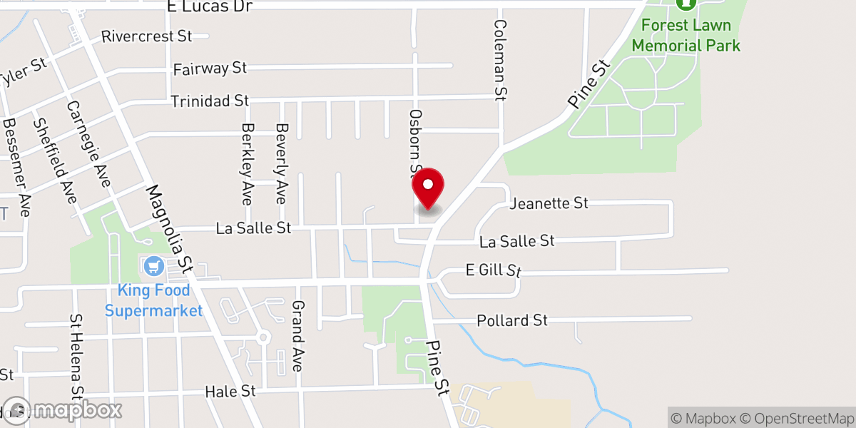 Map showing location of Rising Sun Church