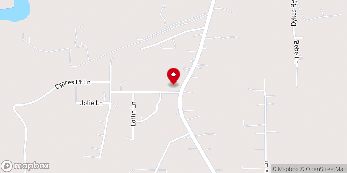 Map showing location of First Baptist Church