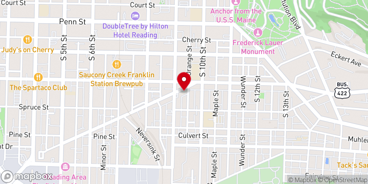 Map showing location of Pentecostal Church of Christ