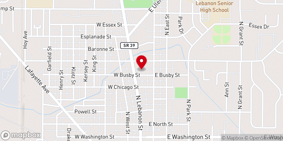 Map showing location of First Community Church