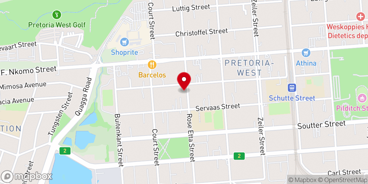 Map showing location of WINNERS' CHAPEL INTERNATIONAL, PRETORIA