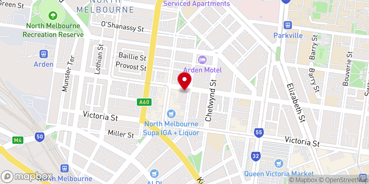 Map showing location of Hope Christian Church - City