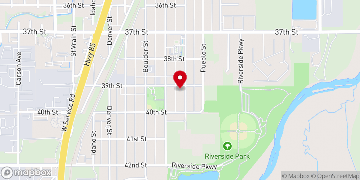 Map showing location of Evans United Methodist Church