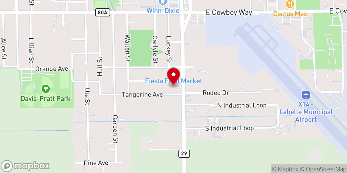 Map showing location of Community Harvest Worship Center