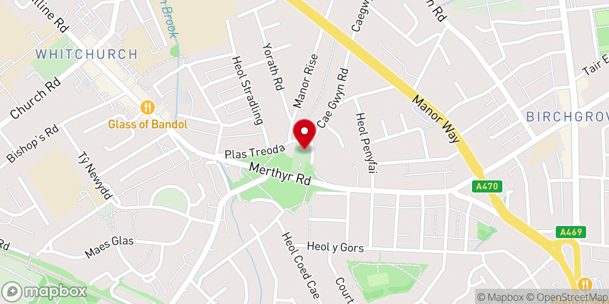 Map showing location of Ararat Baptist Church