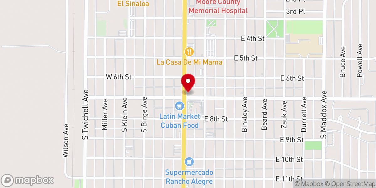 Map showing location of Toppled Turtle Brewing Company