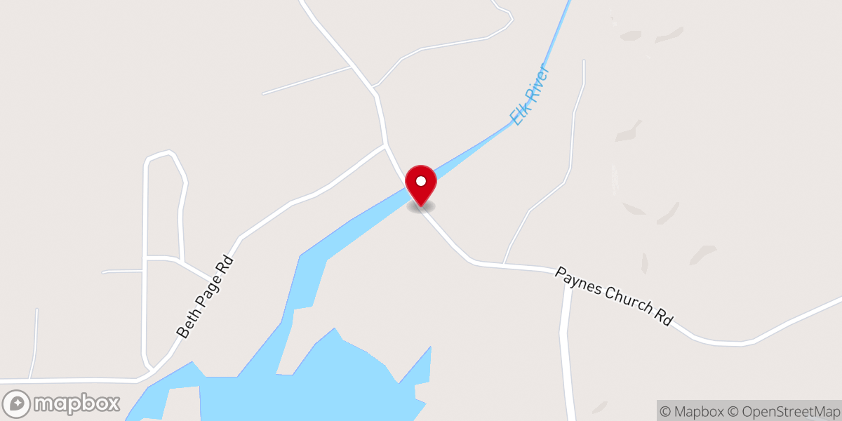 Map showing location of Still Springs put in