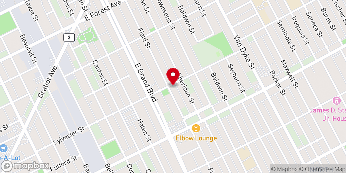 Map showing location of Miles Fellowship Baptist Church