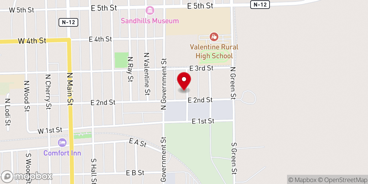 Map showing location of Zion Lutheran Church Wisconsin Synod