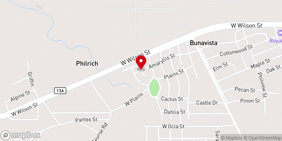 Map showing location of New Beginnings Church