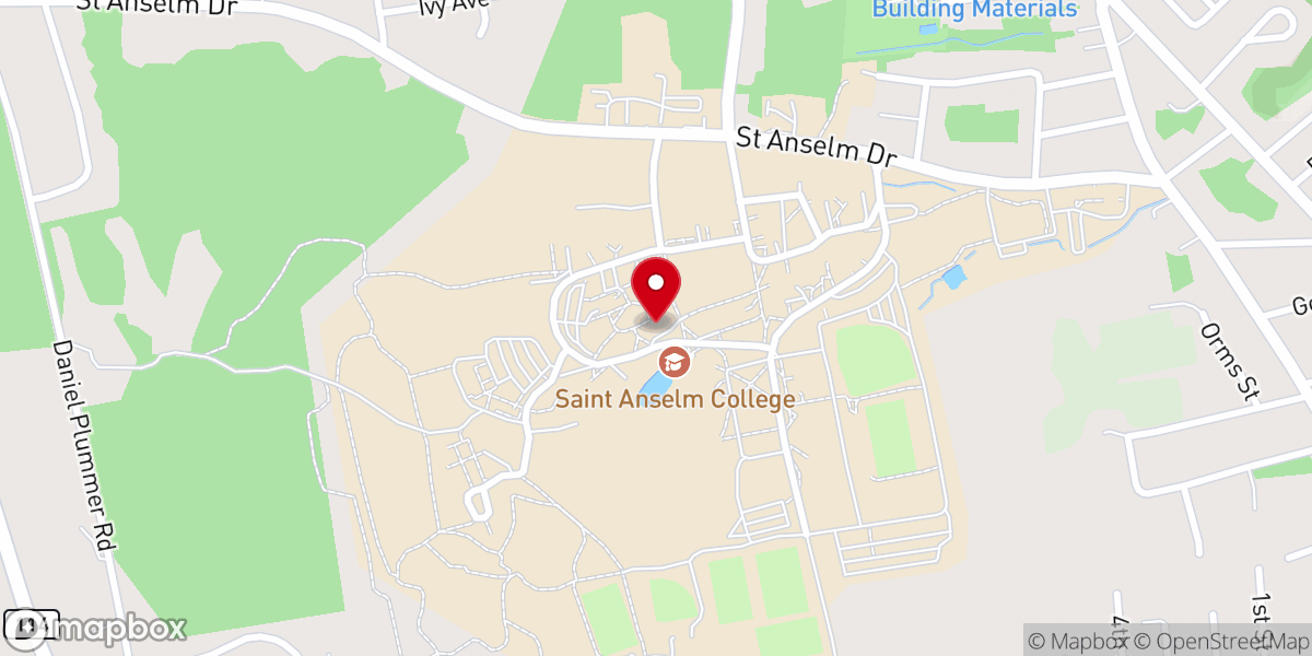 Map showing location of Chapel Art Center