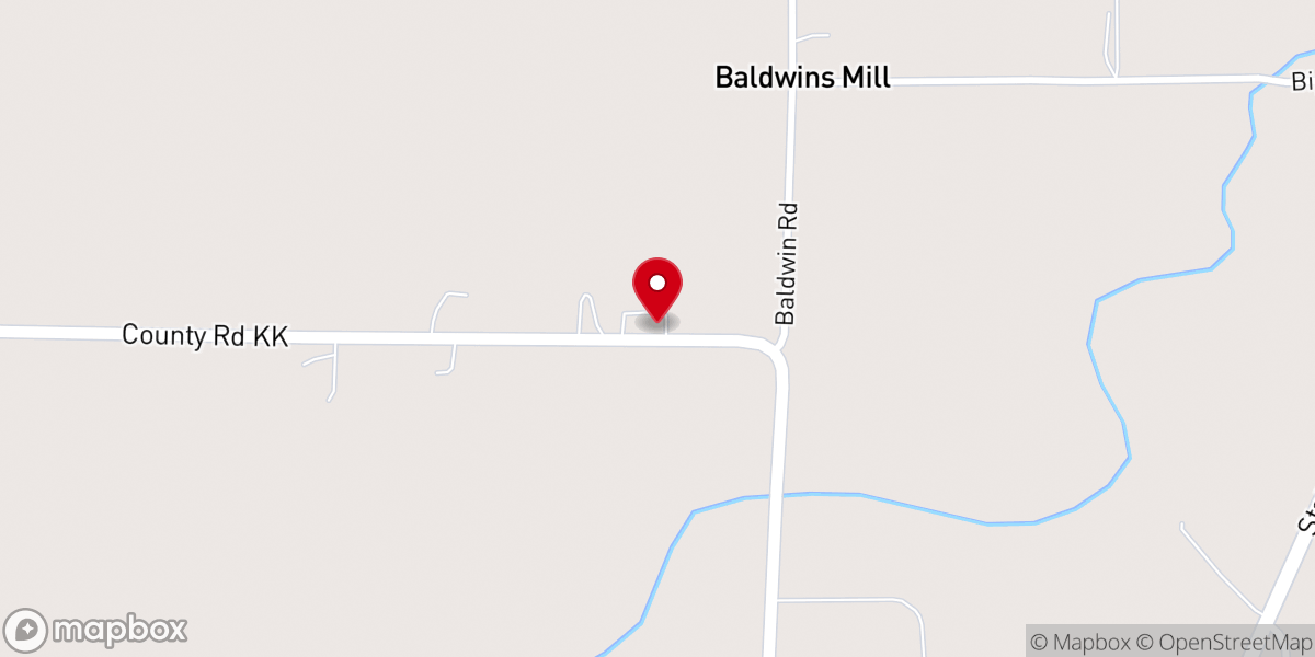 Map showing location of St John's Lutheran Church