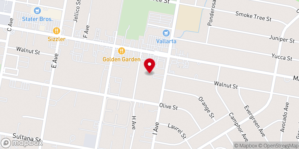 Map showing location of Ministerios Ebenezer Hesperia