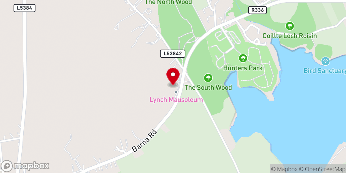 Map showing location of Church of Mary Immaculate Queen Bearna