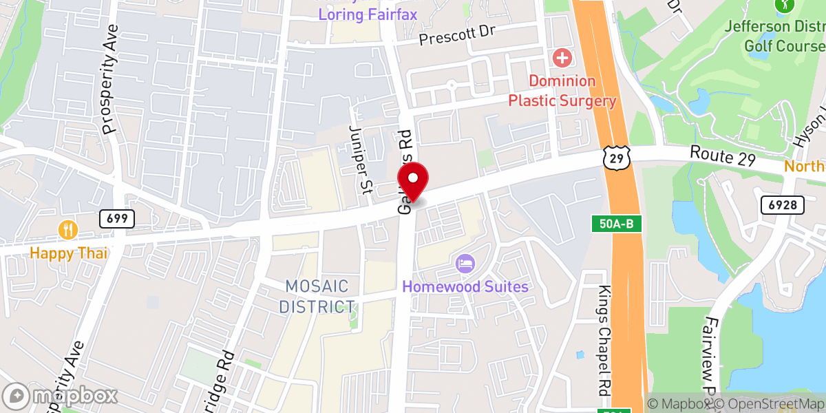 Map showing location of Brightview senior living