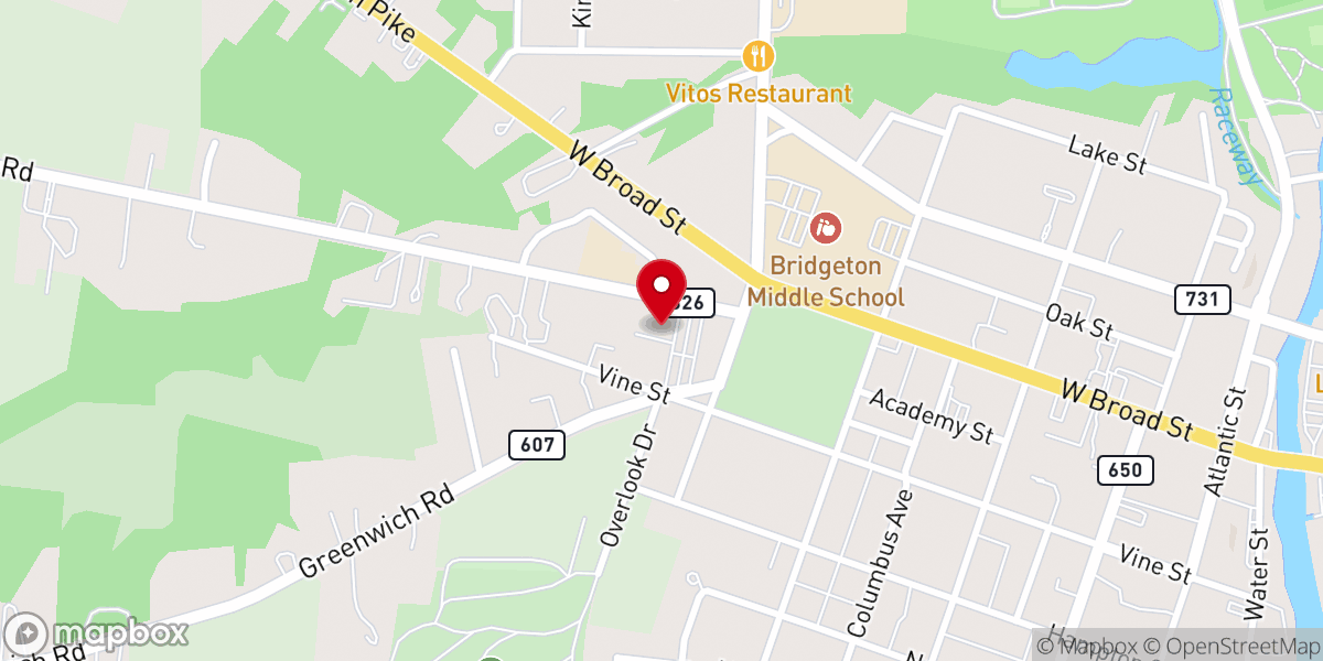 Map showing location of St Teresa of Avila