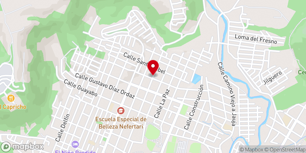 Map showing location of Iglesia Santa María Madre De Dios